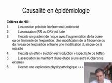 Biais et causalité en épidémiologie Partie 5