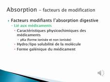 UE 2.11 - S1 - Pharmacocinétique - ABE