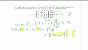 Chap1-vidéo5 : notations matricielles pour calculs de matrices de covariance