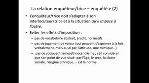 CM 5/10 Découverte des méthodes en sciences sociales - L'entretien