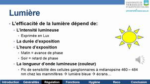 Physiologie du sommeil - Hygiène du sommeil