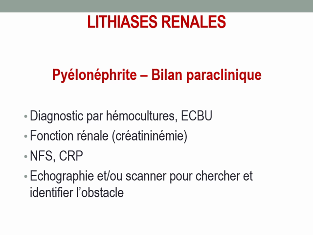 POD - UVSQ - Ue 2.8 Néphrologie (Lithiase Rénale)